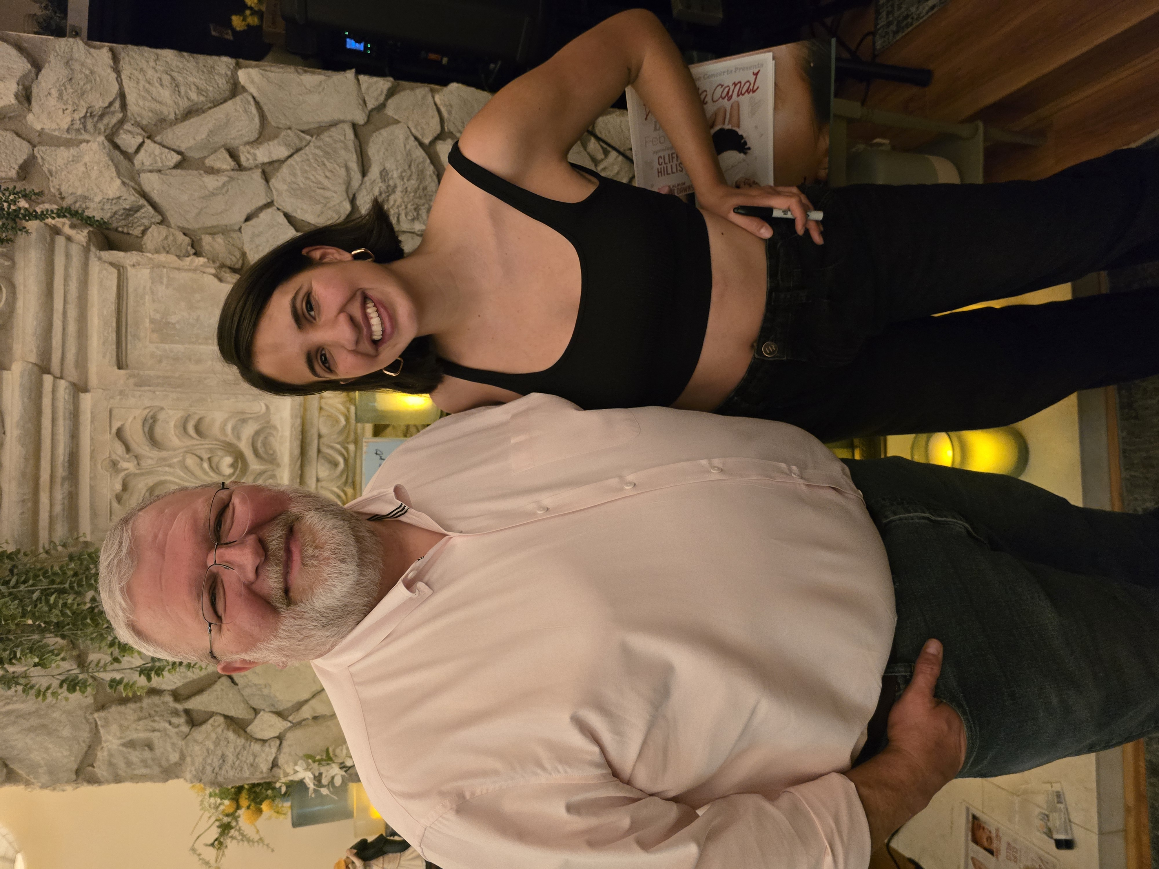 Me with Victoria Canal at a Stone Turtle House Concert 